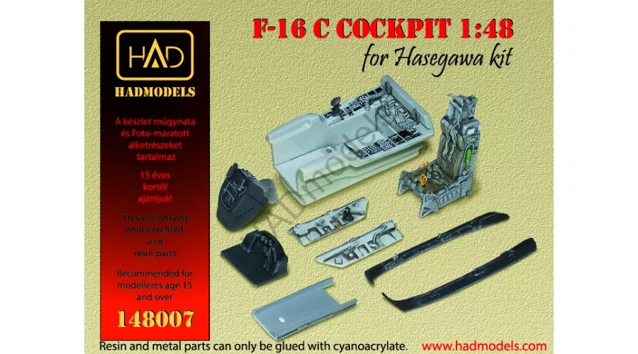 HAD - F-16C Cockpit set for Hasegawa